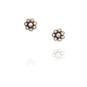 Chloe+Isabel crystal floral stud earrings
